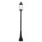 Z-Lite Roundhouse 1 Light Outdoor Post Mounted Fixture, Black And Clear Seedy 569PHXL-564P-BK - alternate 4